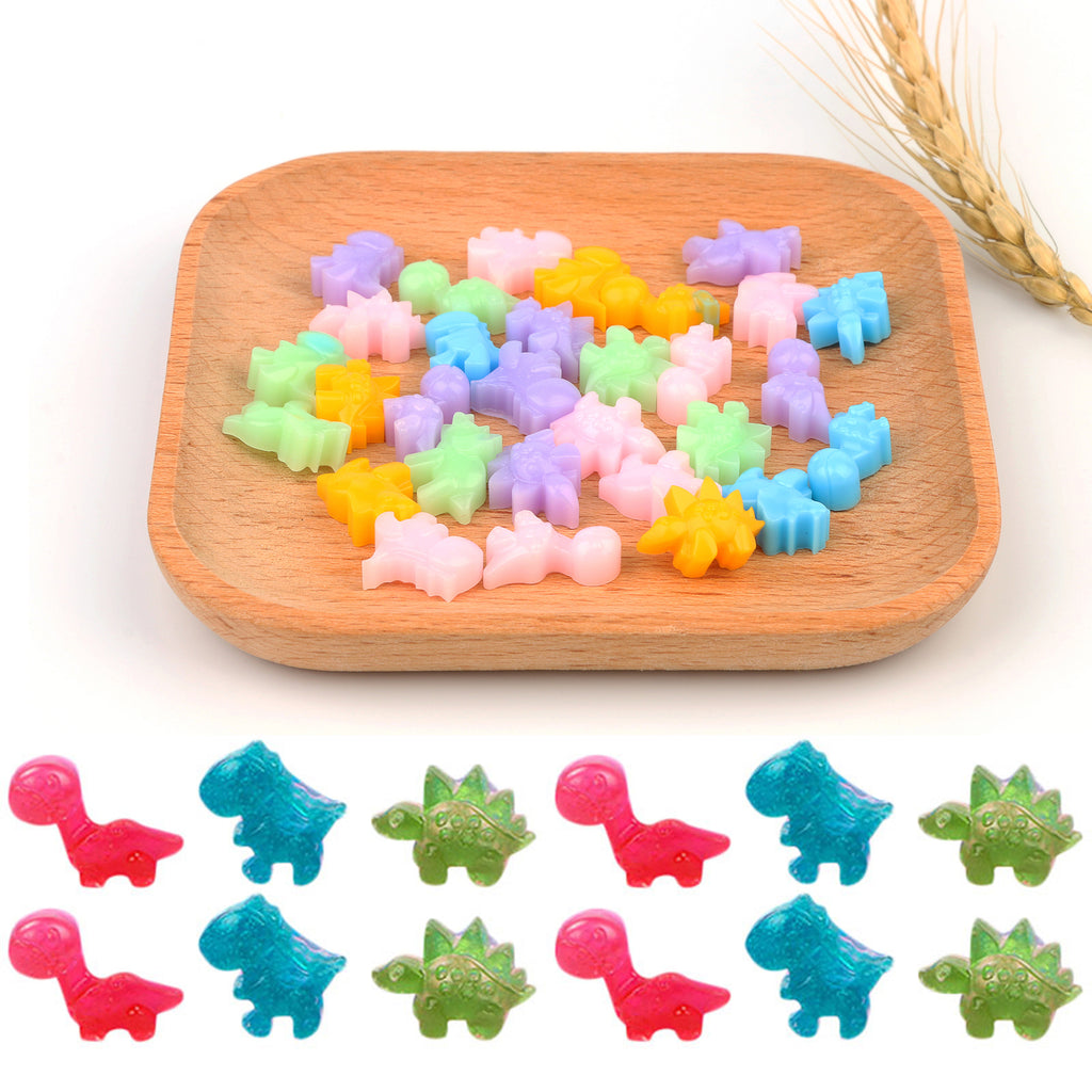 Silikónová forma na gumených dinosauríkov s pipetou  - zelená