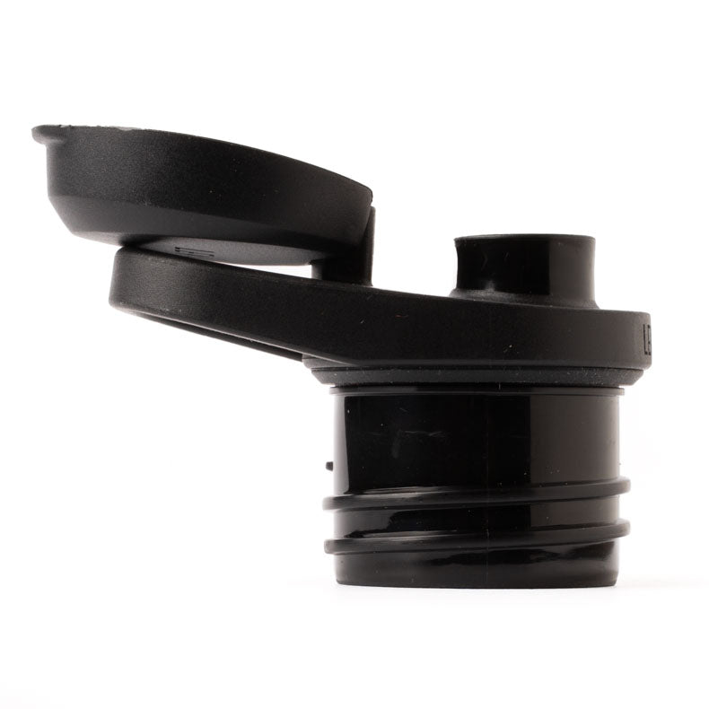 Športové free flow viečko pre všetky fľaše Lekkabox - čierna