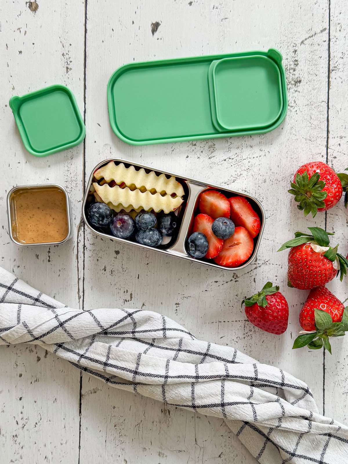 Nerezová sada Dip&Snack - zelená