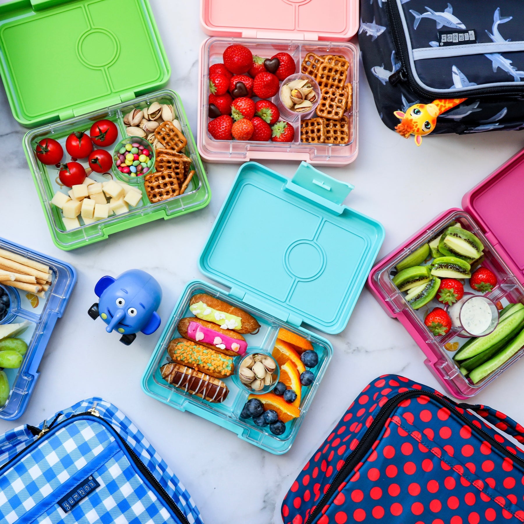 Yumbox Snack 3 oddelenia hmlistá voda