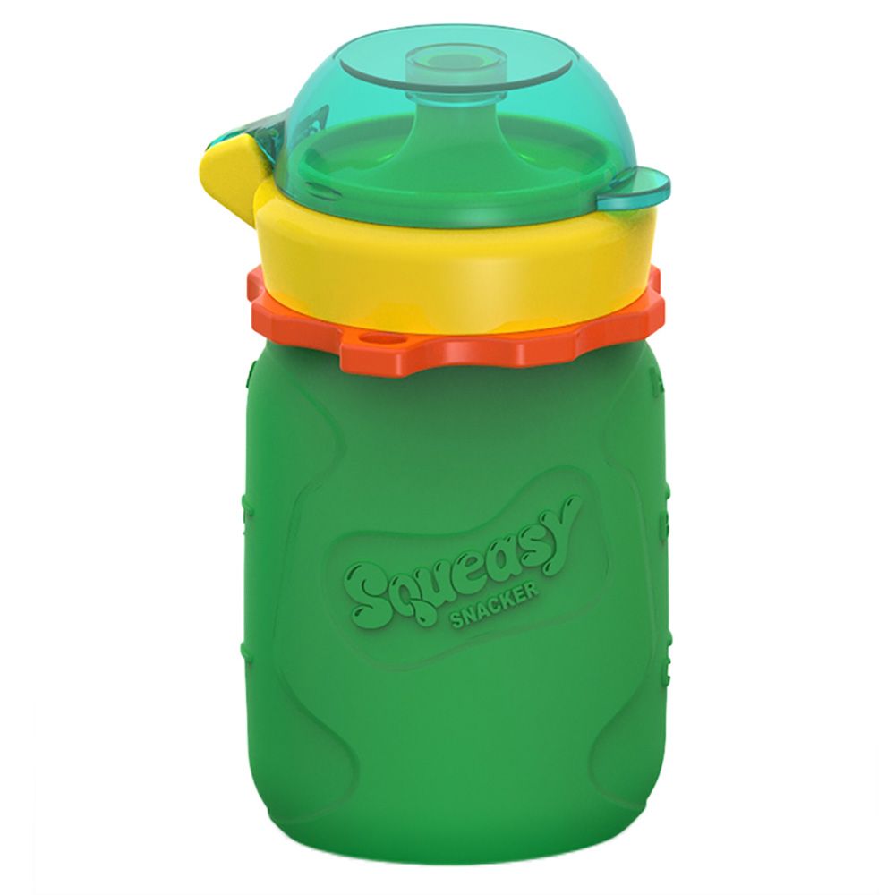 Squeasy Snacker Mini - silikónová kapsička 100ml zelená