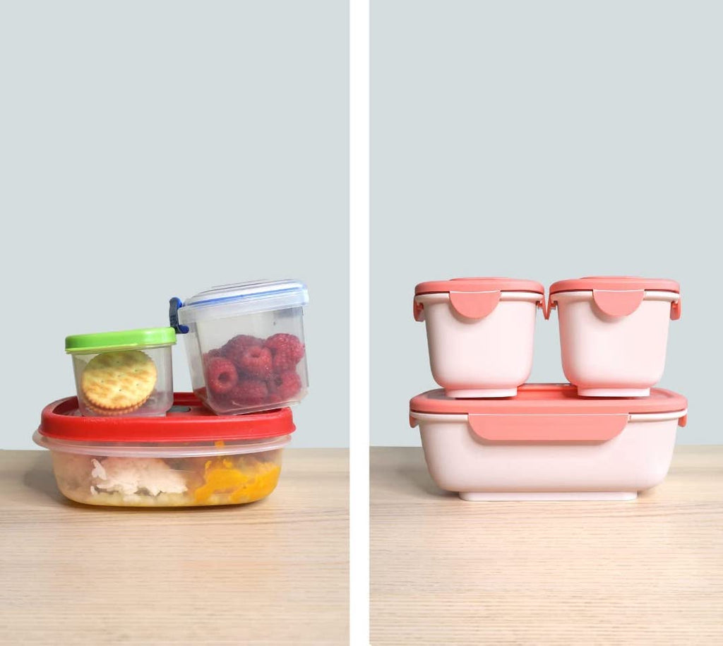 OmieGo BIO sada 3 stohovacích boxov - koraly