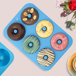 Načítať obrázok do zobrazovača galérie, Silikónová forma na donuty - modrá
