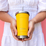 Načítať obrázok do zobrazovača galérie, Montii Smoothie Original cup - termoizolačný smoothie pohár Ananás 450ml
