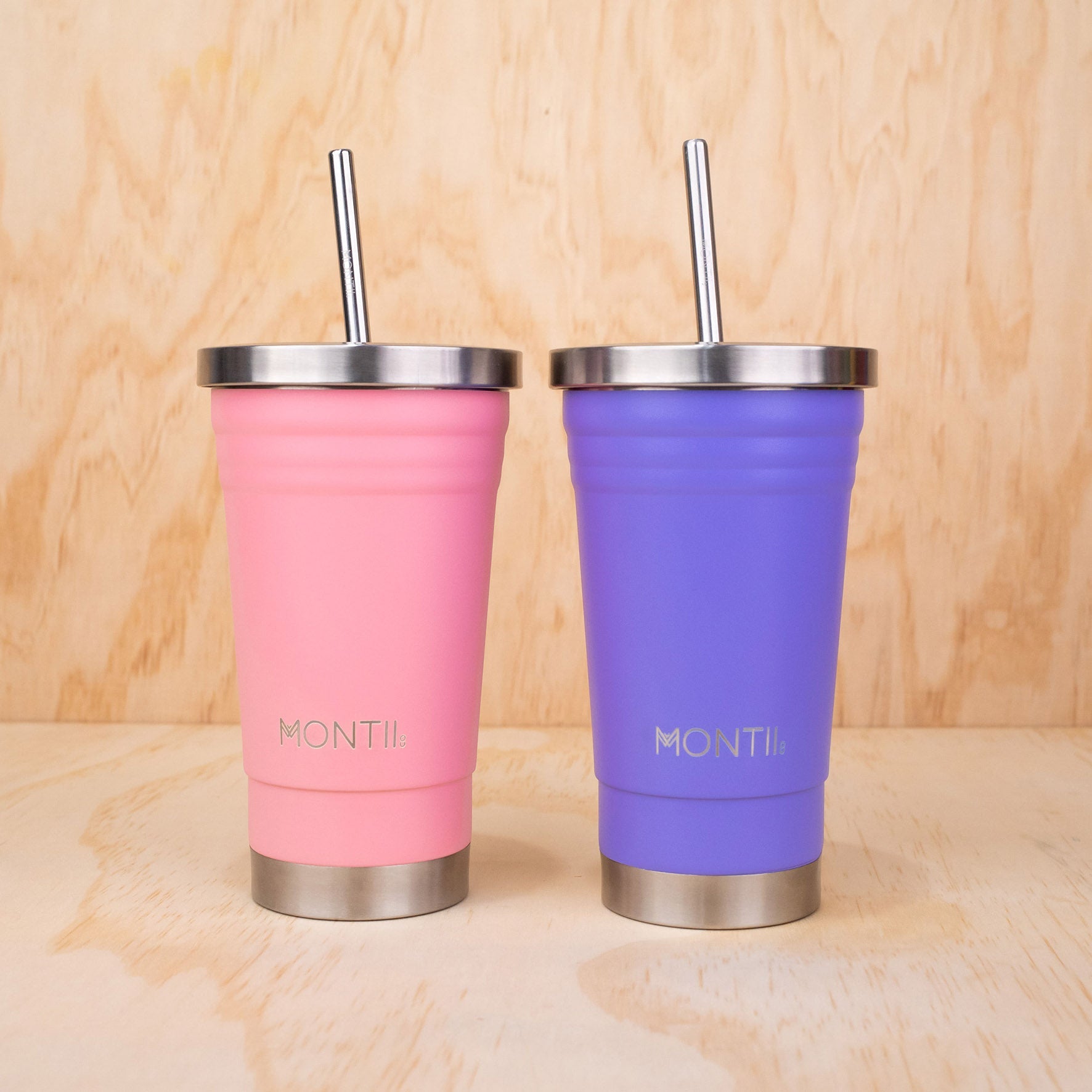 Montii Smoothie Original cup - termoizolačný smoothie pohár Jahoda 450ml