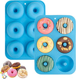Načítať obrázok do zobrazovača galérie, Silikónová forma na donuty - modrá
