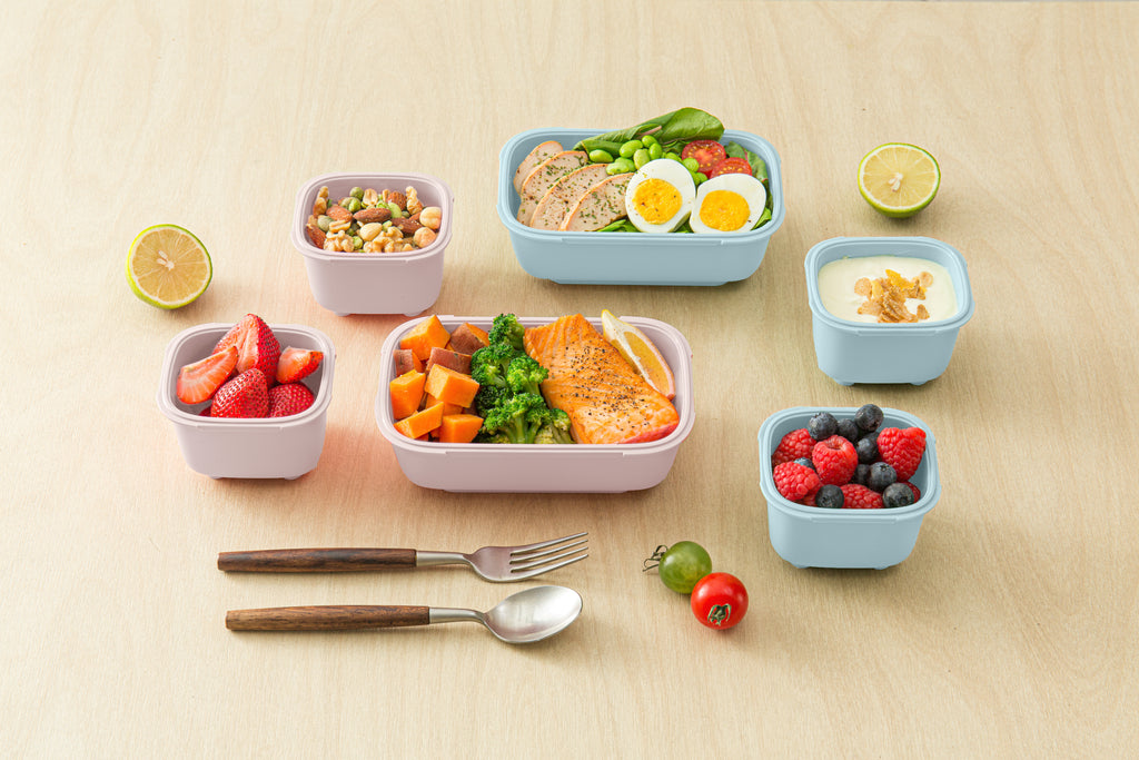 OmieGo BIO sada 3 stohovacích boxov - koraly