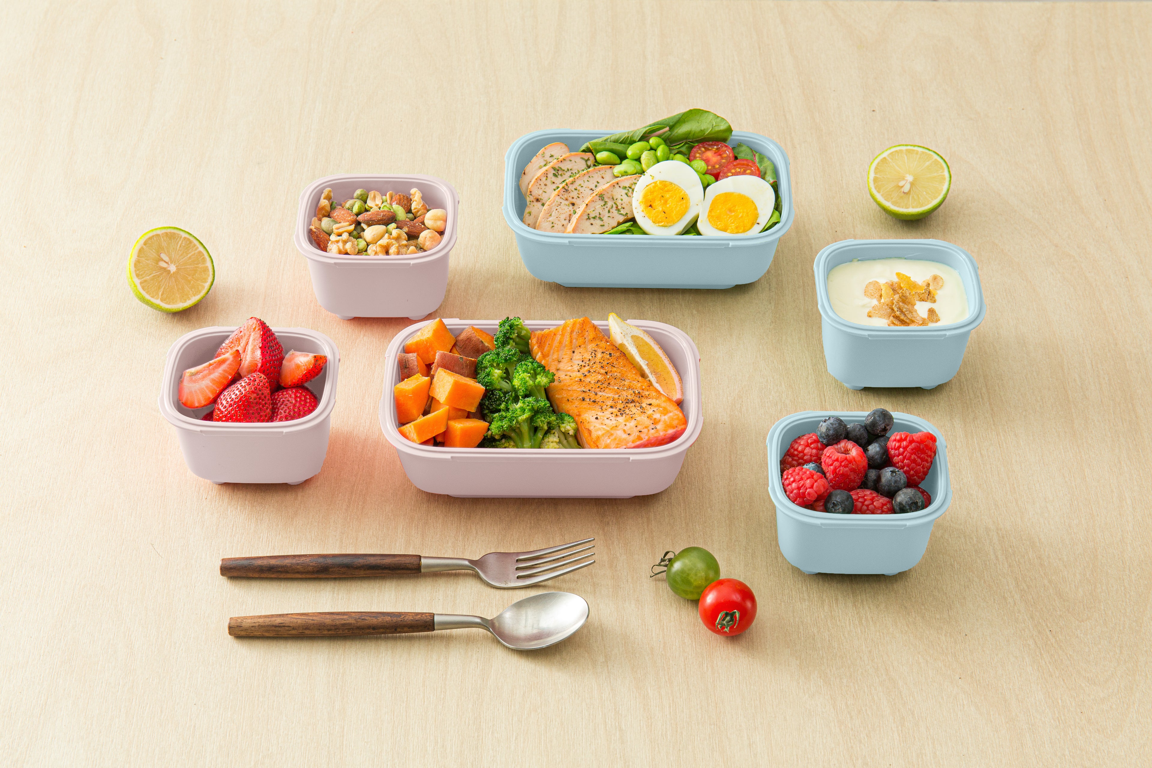 OmieGo BIO sada 3 stohovacích boxov - koraly