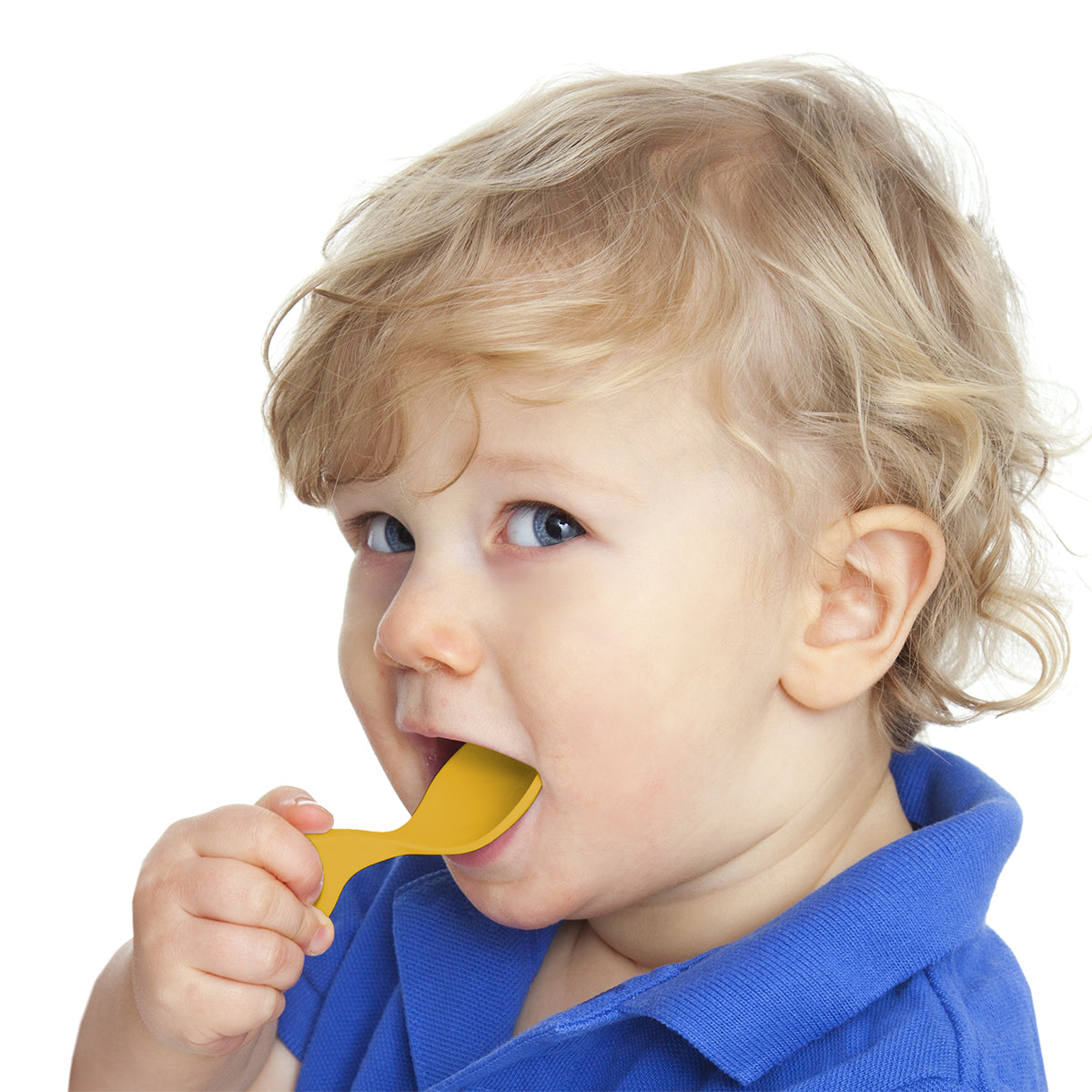 Prvá lyžička pre detičky ICan, sada 2 kusov - modro biela