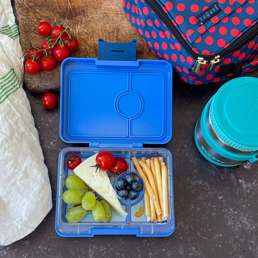 Yumbox Snack 3 oddelenia pravá modrá (raketa)