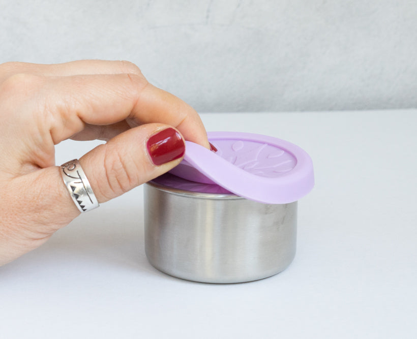 Sada 2 nerezových nádobiek na omáčky - levanduľa