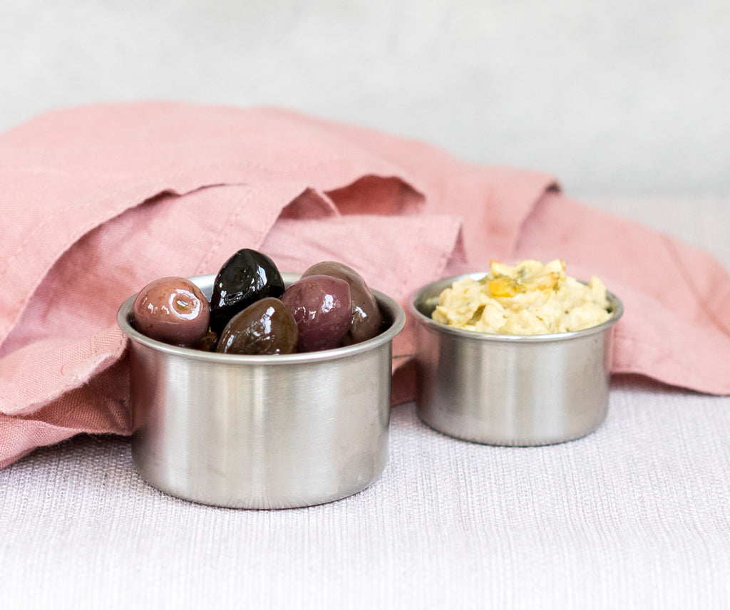 Sada 2 nerezových nádobiek na omáčky - les