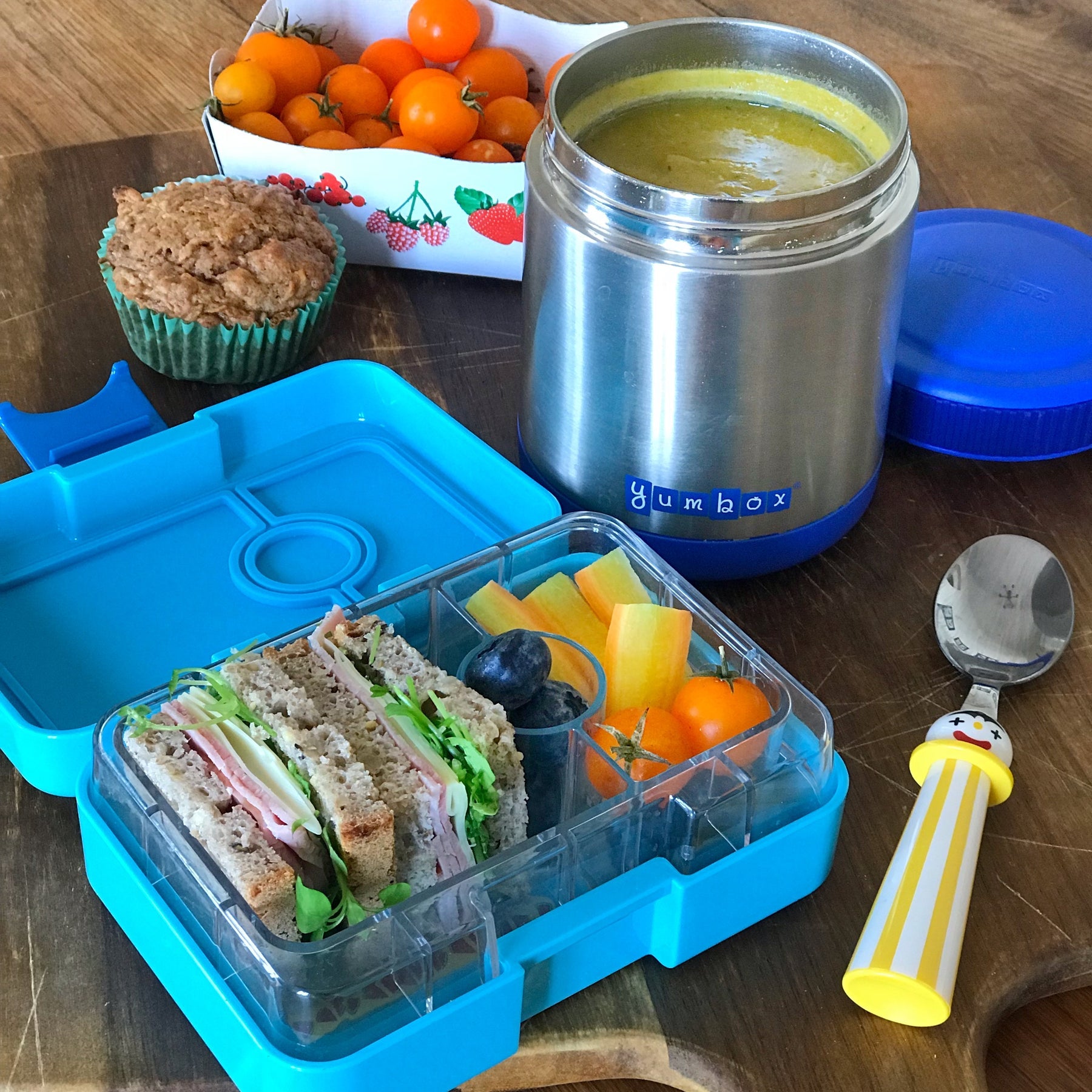 Yumbox Zuppa termoska na jedlo modrý Neptún