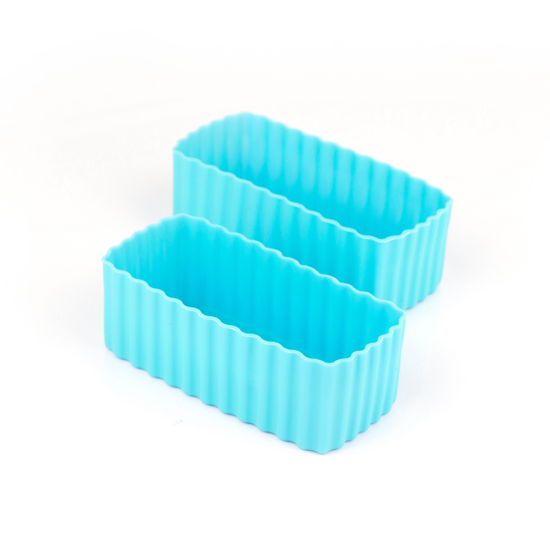 Sada 2 silikónových formičiek svetlo modrá Little Lunch Box Co
