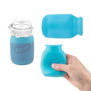 Squeasy Snacker Mini - silikónová kapsička 100ml modrá