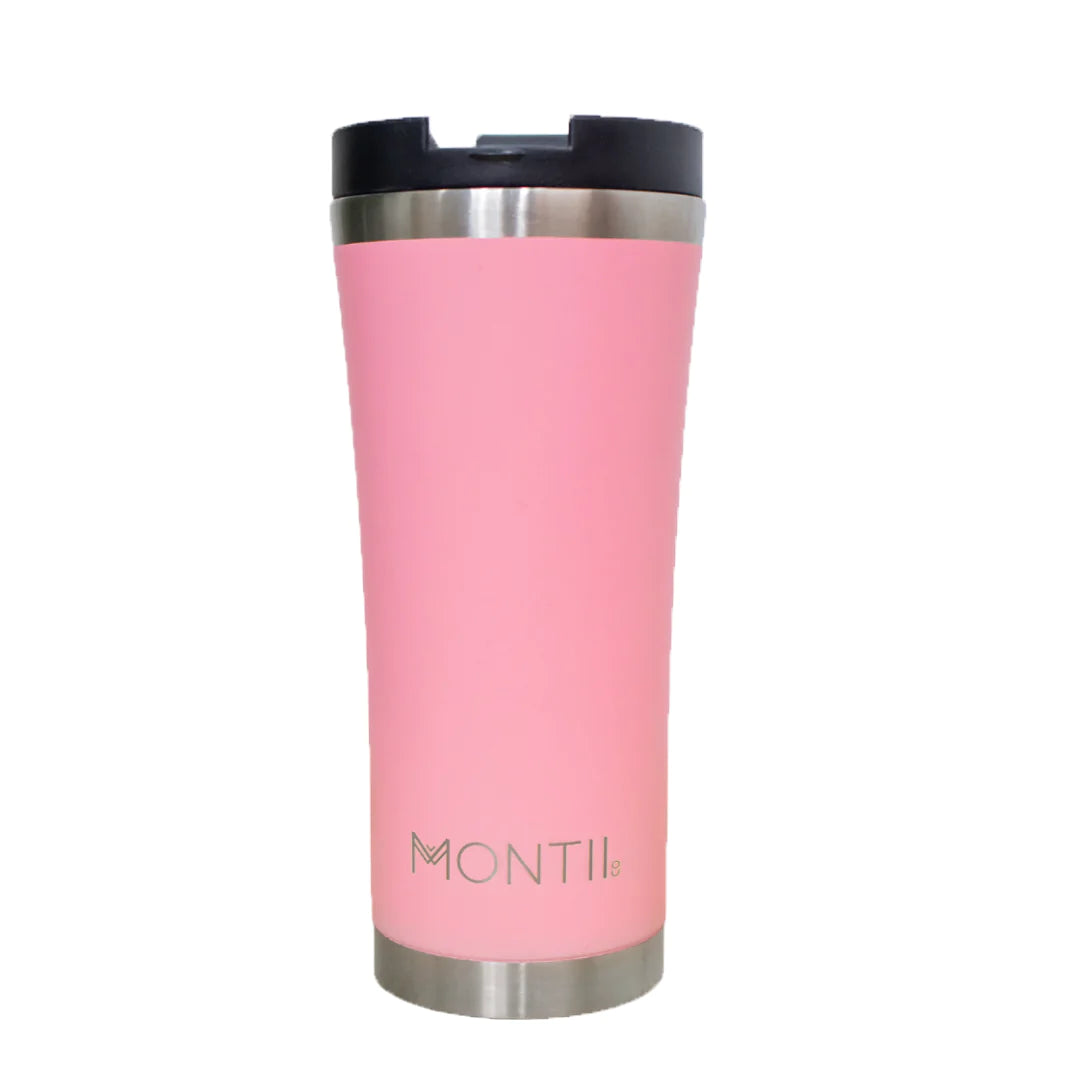 Montii Mega Coffee/Tea cup - termoizolačný hrnček na kávu/čaj jahoda 475ml