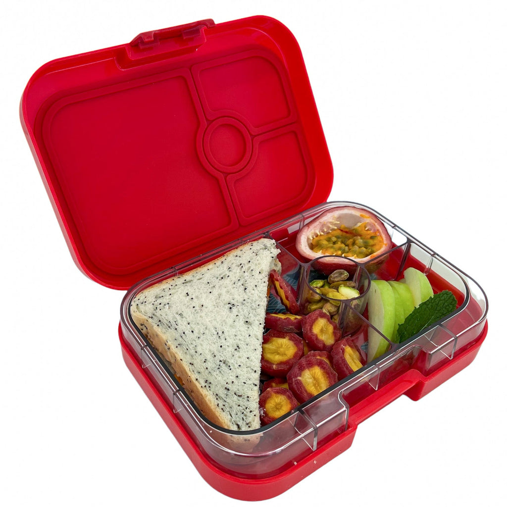 Yumbox Panino 4 oddelenia WOW červená (žralok)