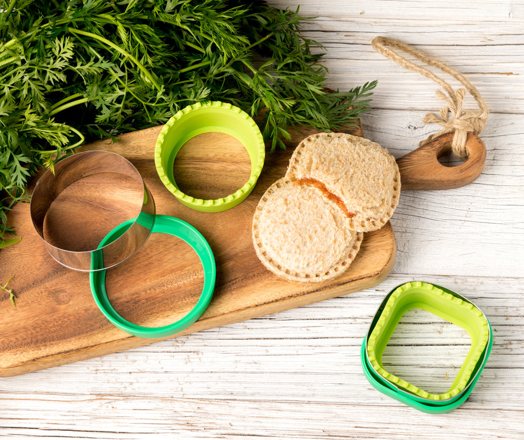 Sada 2 tvorítok Lekkabox na plnené sendviče - kruh a štvorec