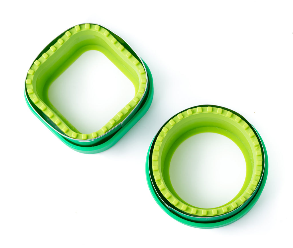 Sada 2 tvorítok Lekkabox na plnené sendviče - kruh a štvorec