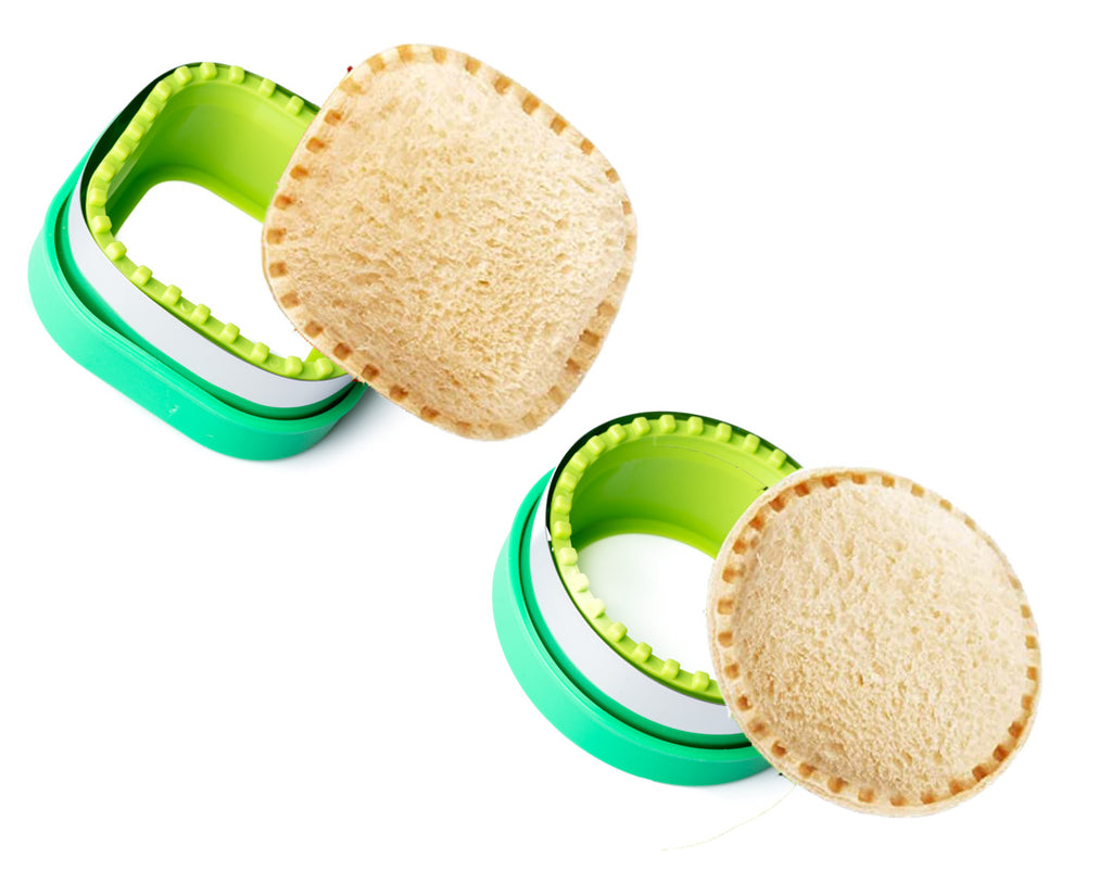 Sada 2 tvorítok Lekkabox na plnené sendviče - kruh a štvorec