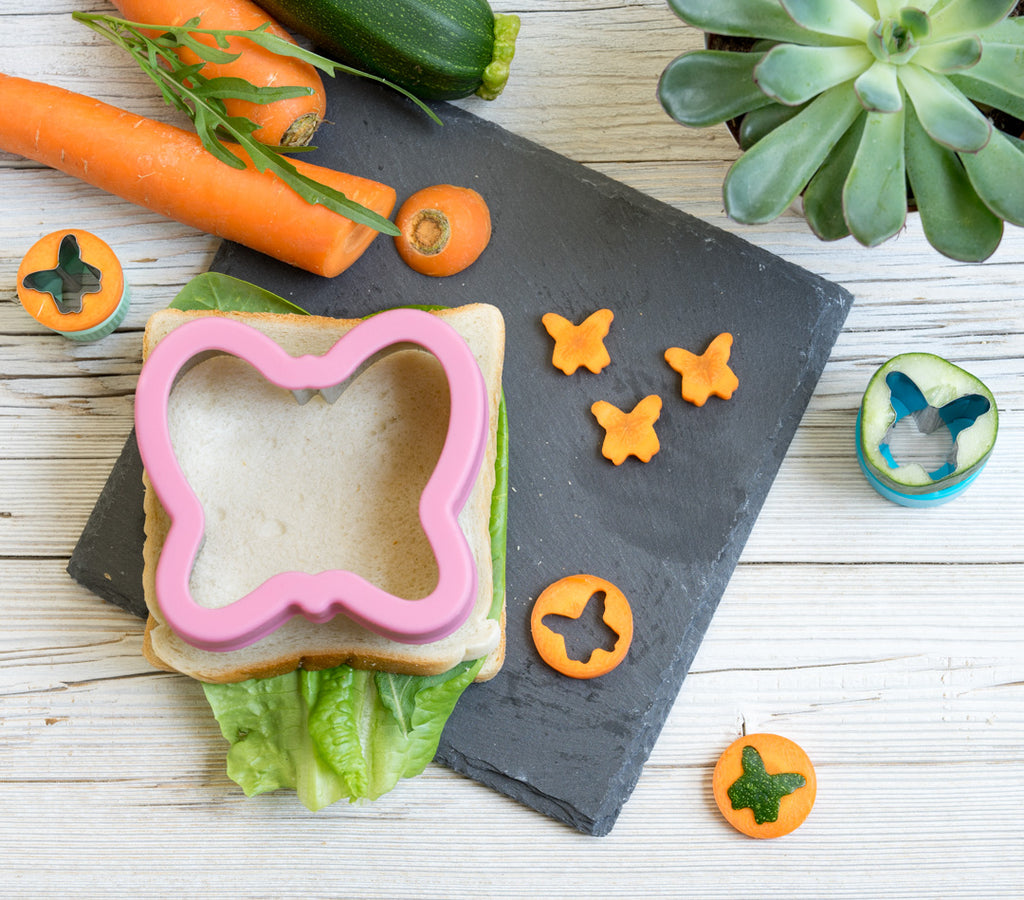 Sada 3 nerezových vykrajovátok Motýle