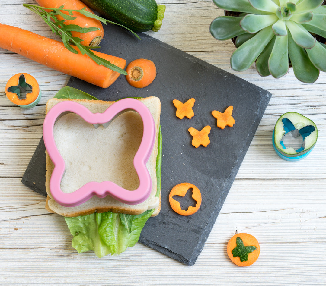 Sada 3 nerezových vykrajovátok Motýle