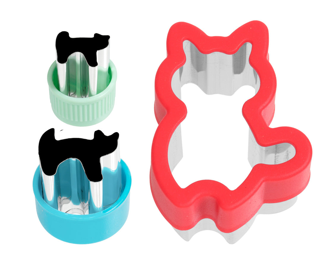 Sada 3 nerezových vykrajovátok Mačičky