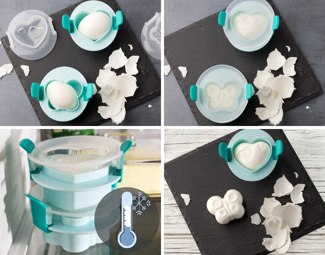 Sada 2 formičiek na vajíčka Lekkabox - motýľ a srdiečko