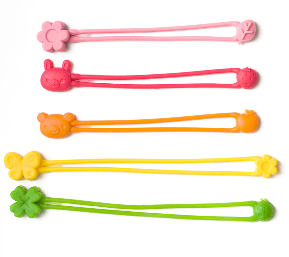 Sada silikónových gumičiek na wrapy farebné