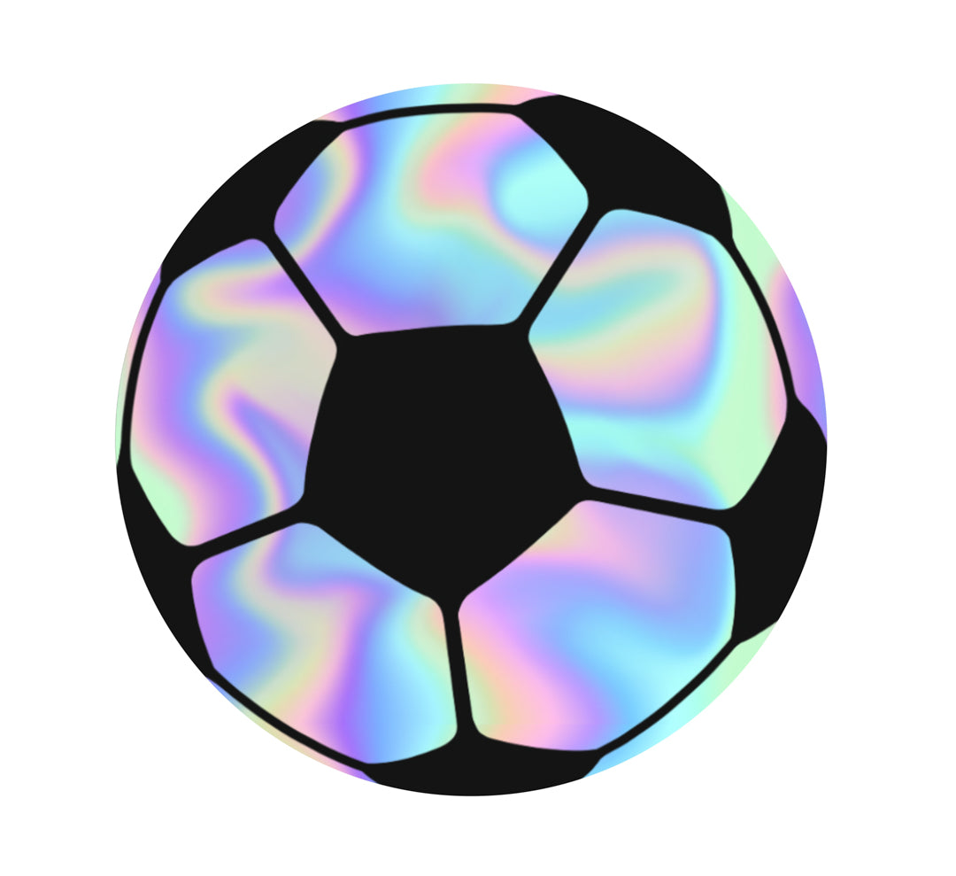 Holografická vodeodolná nálepka Fotbalová lopta