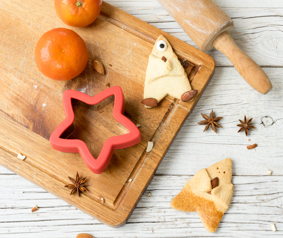 Sada 3 nerezových vykrajovátok Hviezdy