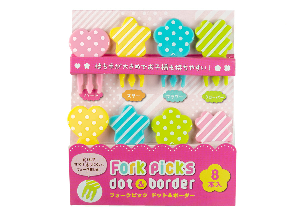 Napichovátka mini vidličky bodky a prúžky