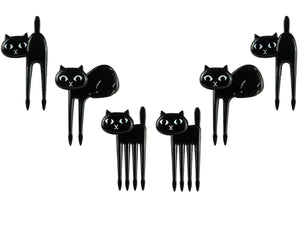 Napichovátka čierne mačky 6ks Lekkabox