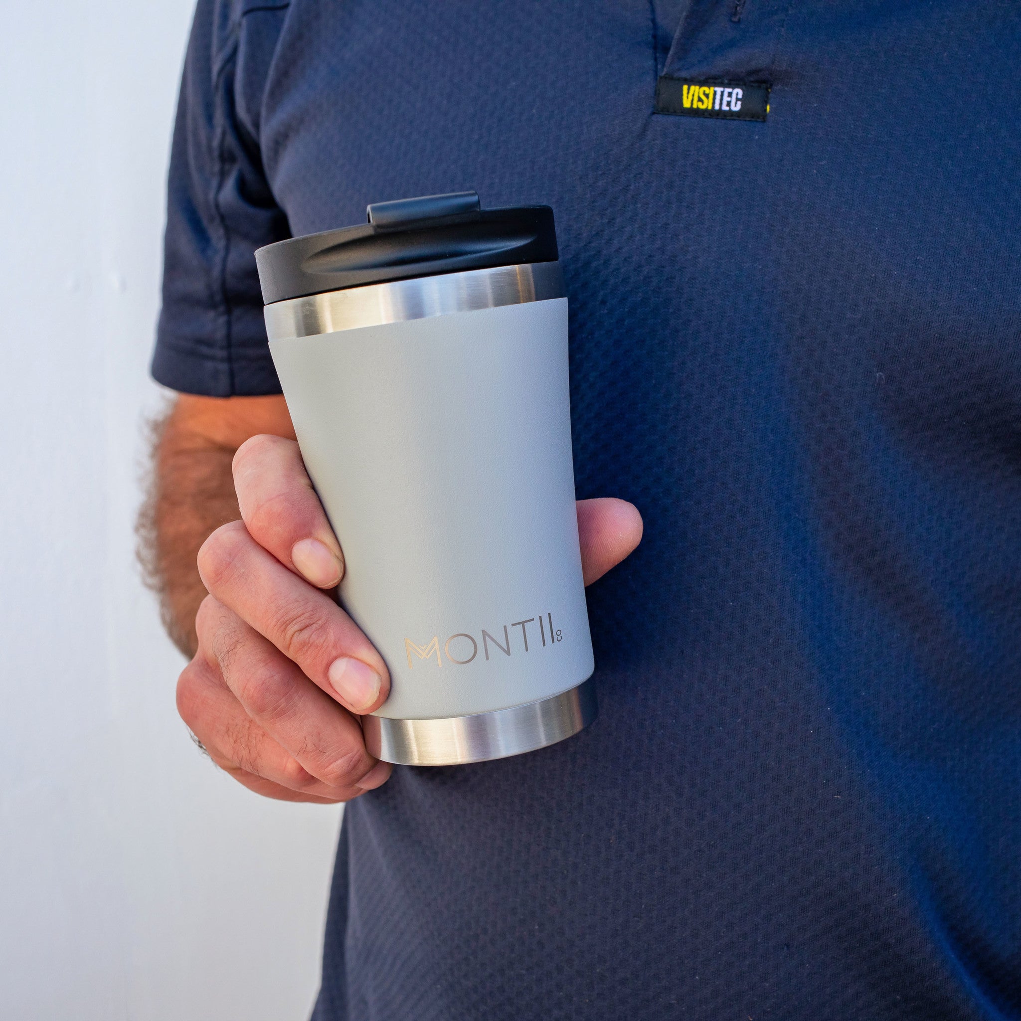 Montii Coffee/Tea cup - termoizolačný hrnček na kávu/čaj Chróm 350ml