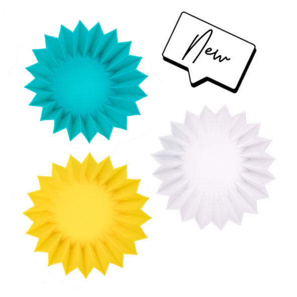 Sada silikónových pohárikov žltá