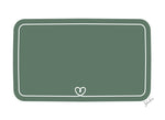 Načítať obrázok do zobrazovača galérie, Vodeodolná nálepka tabuľa eukalyptus so srdiečkom - Lekkabox SAFE
