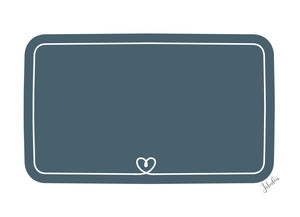 Vodeodolná nálepka tabuľa námornícka so srdiečkom - Lekkabox SAFE