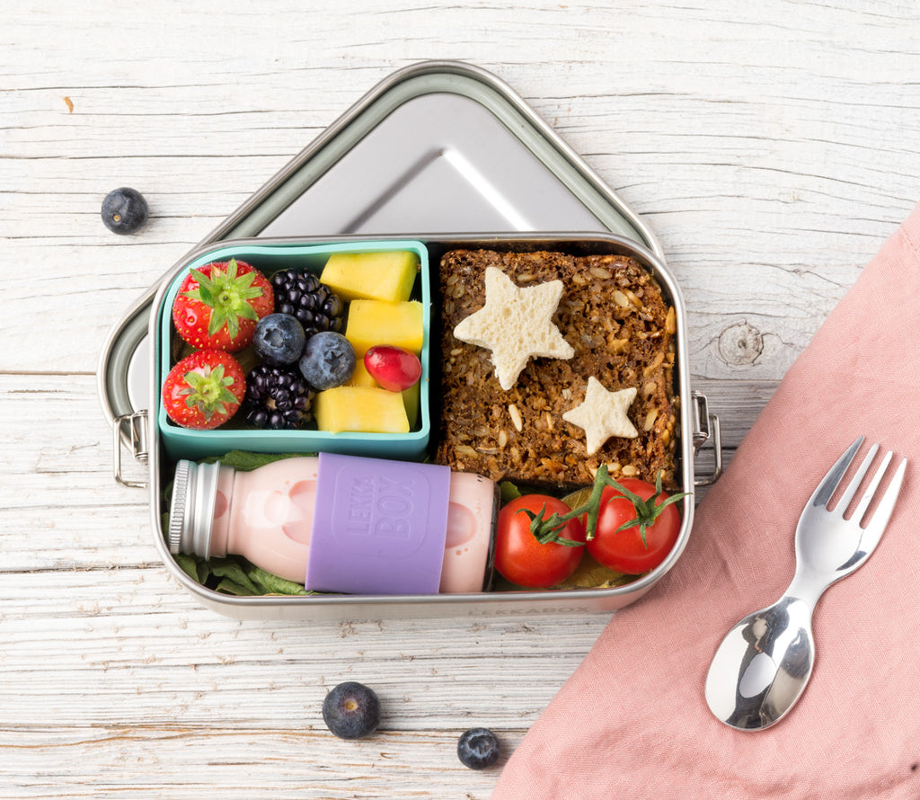 Lekkabox Juicy Mini fľaštička na smoothie/džús 60ml Levanduľa