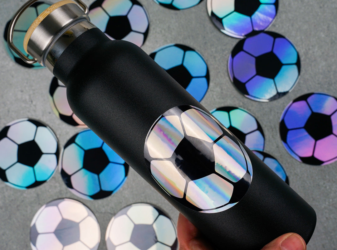 Holografická vodeodolná nálepka Fotbalová lopta