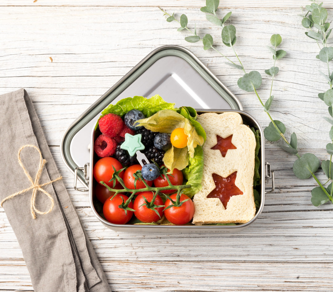 Set 4 krátkych nerezových napichovátok Lekkabox - láska nebeská