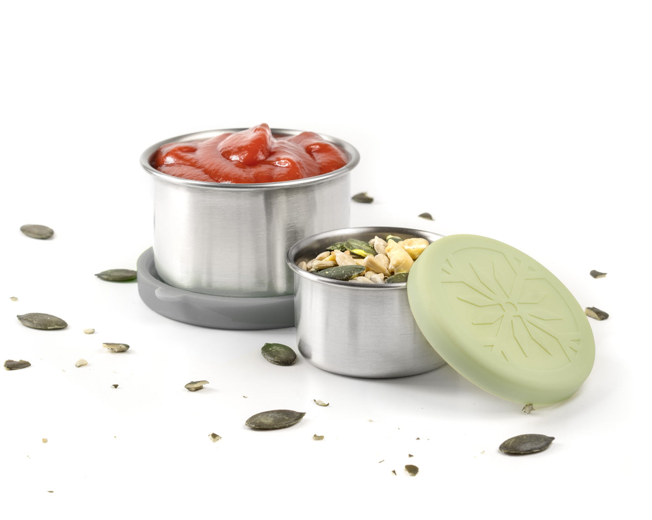 Sada 2 nerezových nádobiek na omáčky - kameň