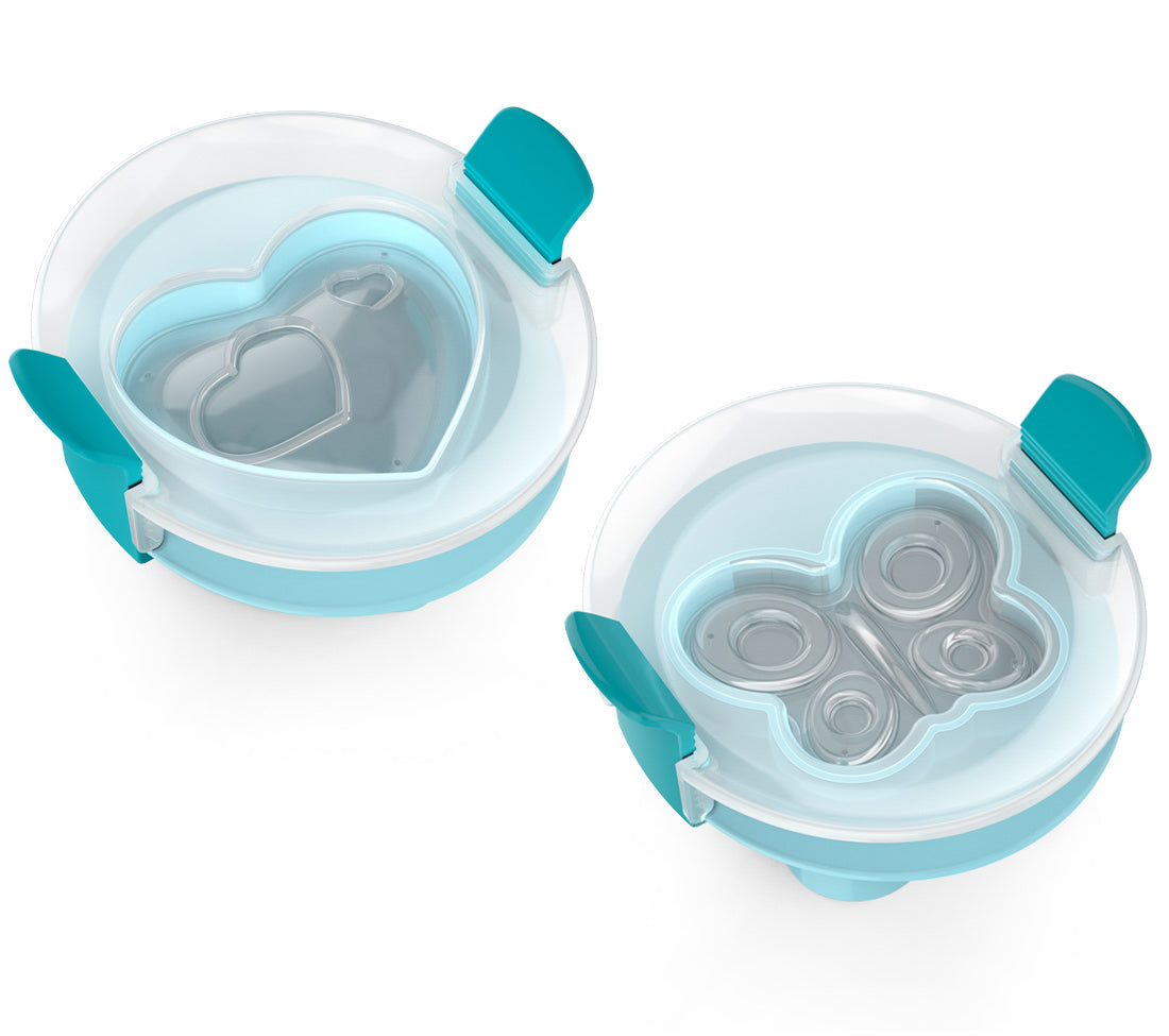 Sada 2 formičiek na vajíčka Lekkabox - motýľ a srdiečko