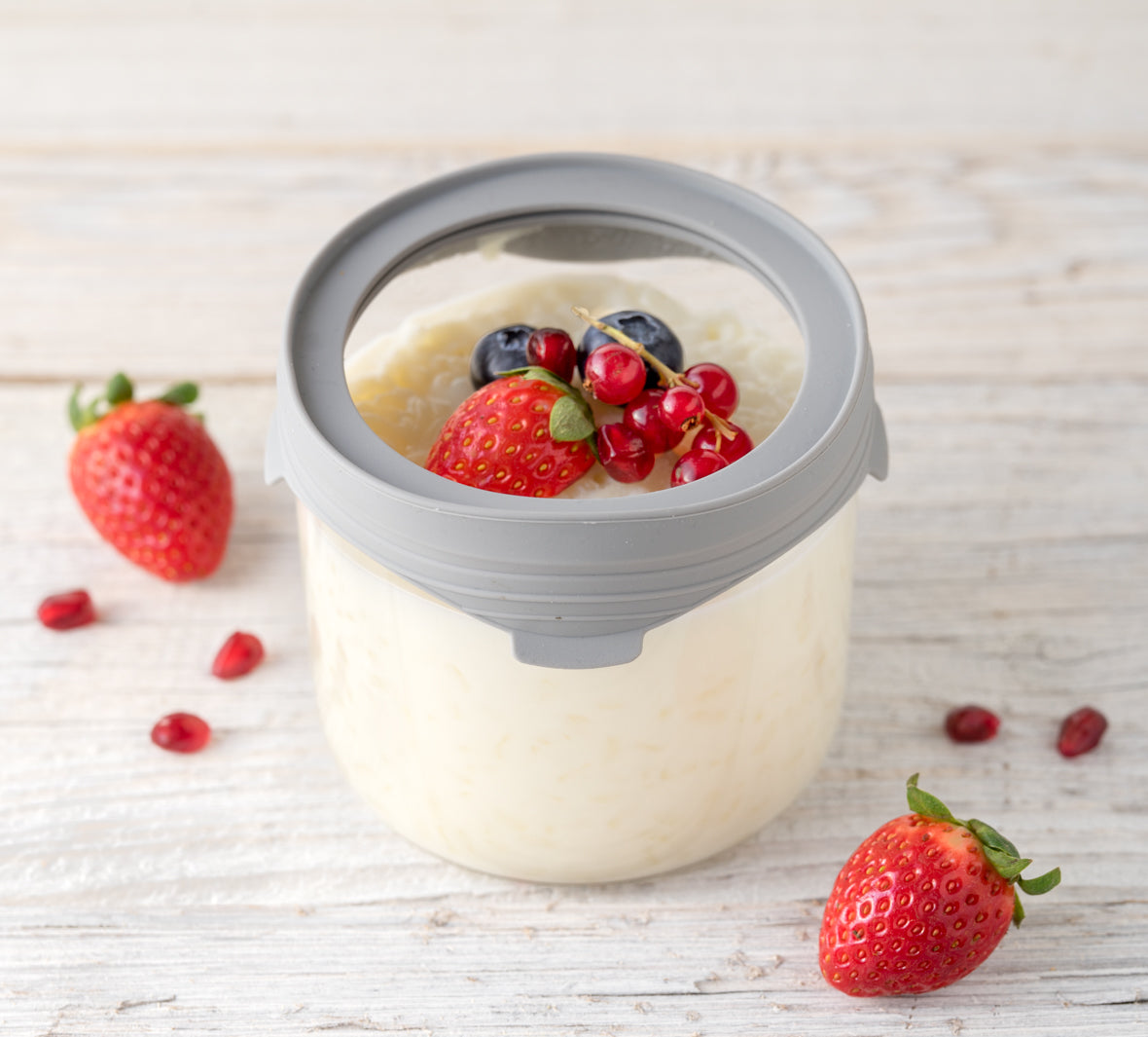 Lekkabox Little Prep - sklenená dózička so skleneným viečkom so silikónovým tesnením 450ml