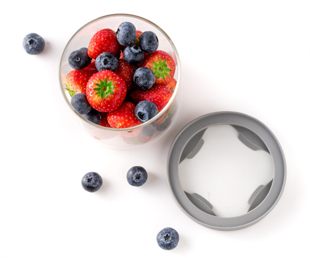 Lekkabox Little Prep - sklenená dózička so skleneným viečkom so silikónovým tesnením 450ml