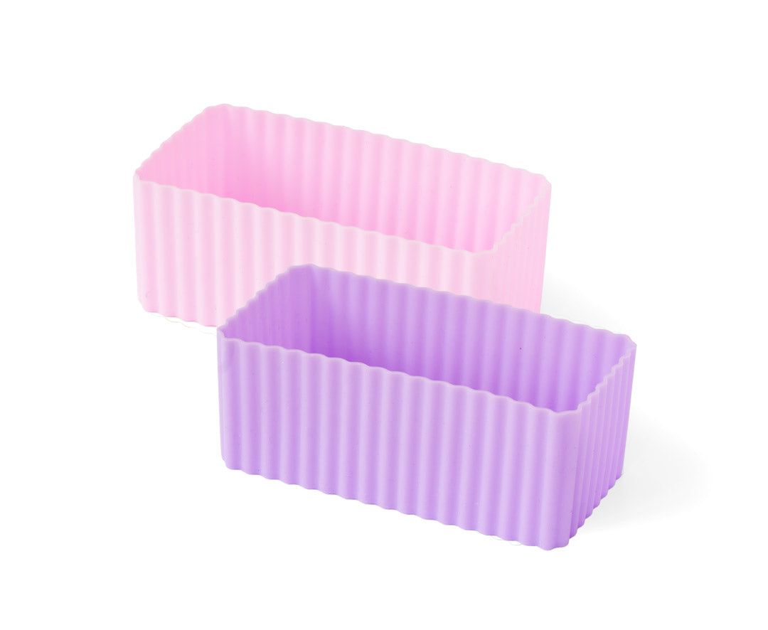 Sada 2 silikónových formičiek ružovo fialová Lekkabox