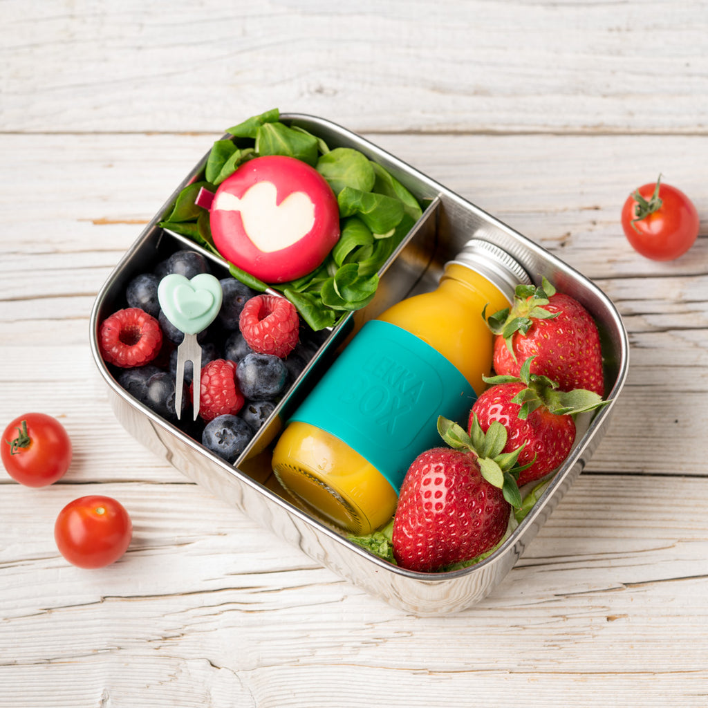 Lekkabox Juicy Mini fľaštička na smoothie/džús 100ml Petrolejová