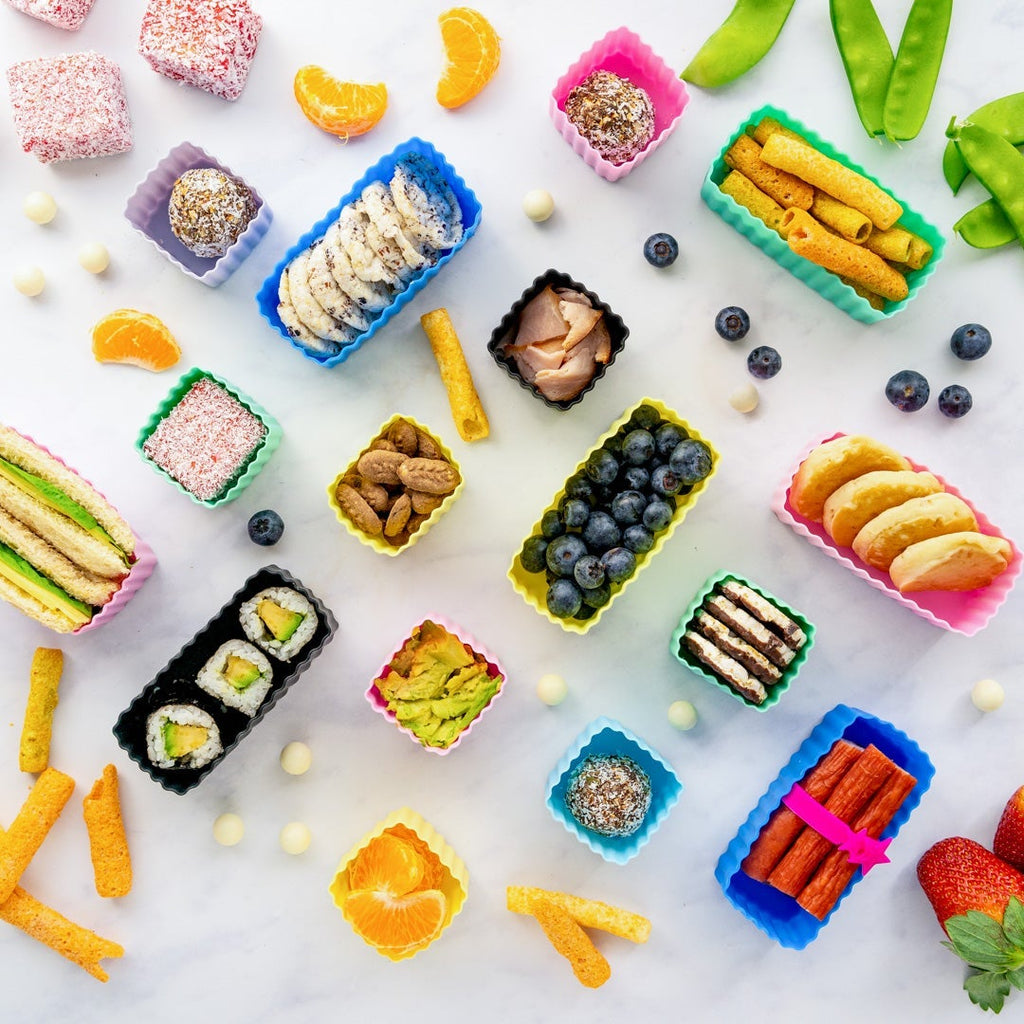 Sada 2 silikónových formičiek svetlo modrá Little Lunch Box Co