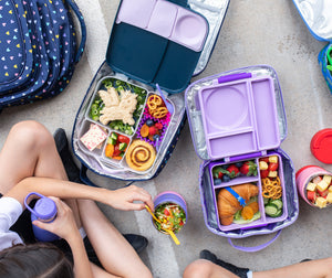 OmieBox hot & cold - Lunchbox s vyberateľnou termonádobou Fialová slivka