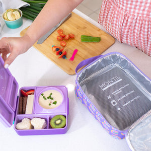 OmieBox hot & cold - Lunchbox s vyberateľnou termonádobou Fialová slivka