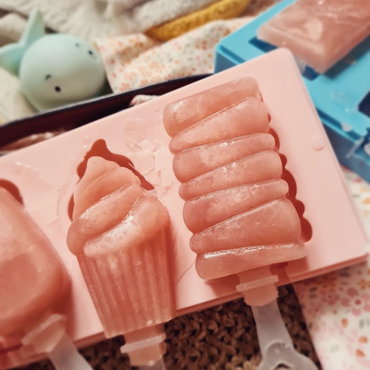 Silikónová forma na nanuky - ovocie modré